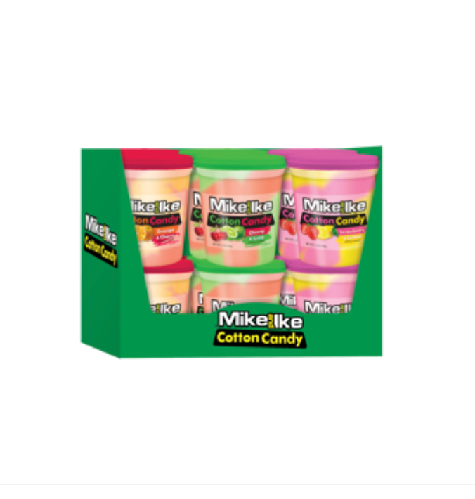 Mike and Ike 2oz Cotton Candy Tub PDQ 57g (12 Pack) -