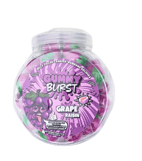 Gummy Burst Jelly Filled Candies Grape Halal 10g (50 pack)