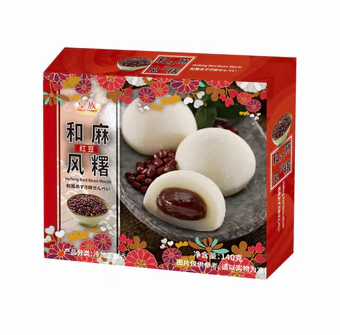 Royal Family Hefeng Mochi Red Bean Flavor 140g (24 pack) - H44