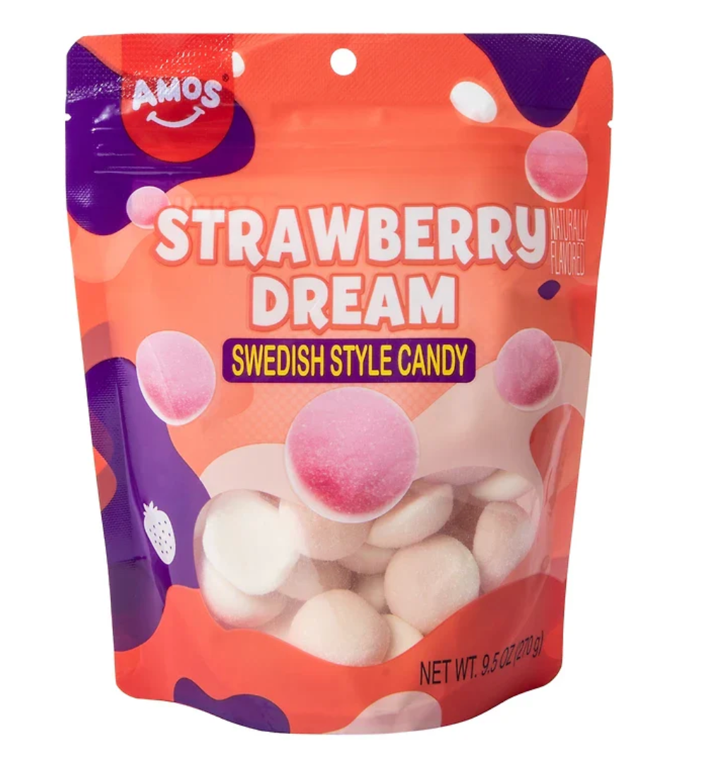 AMOS Swedish Strawberry Dream 270g (12 pack)