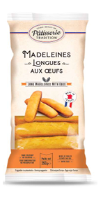 PATISSERIE TRADITION Madeleines longues aux oeufs 250g (16 pack)