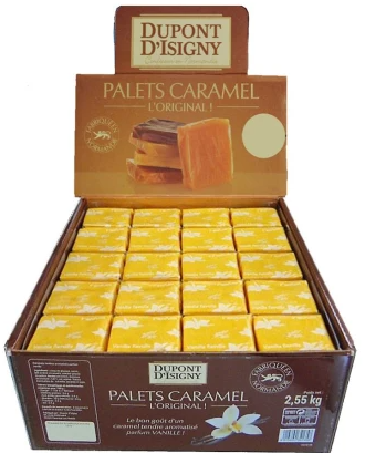 DUPONT D'ISIGNY Palets Caramel Vanille L'original 2.55kg ( 200 pack)  - D1