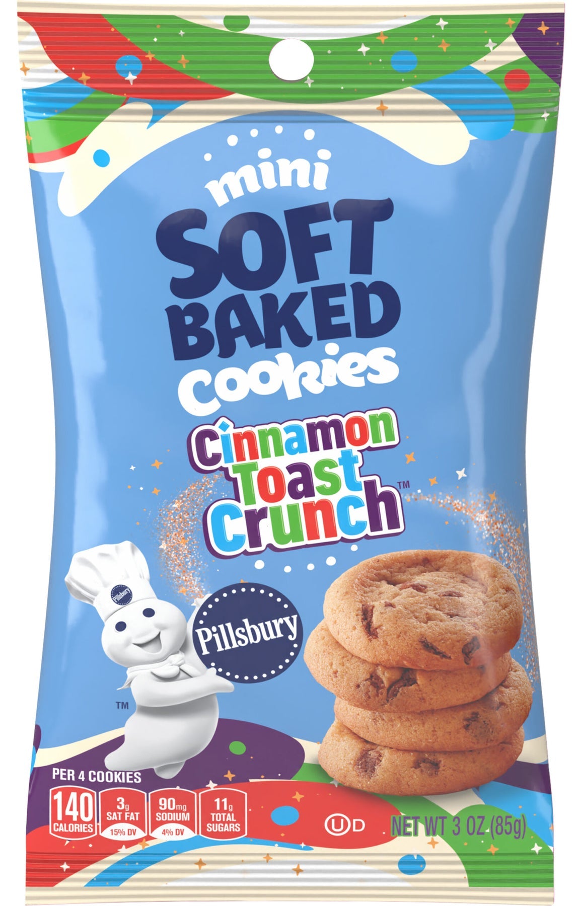 PillsBury Soft Baked Cinnamon Toast Crunch Cookies 85g (6 pack)-A3