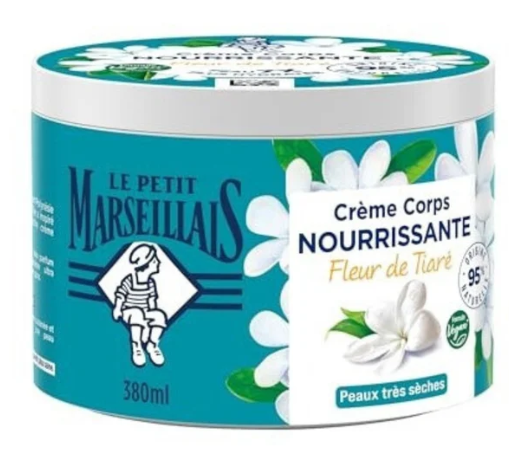 LE PETIT MARSEILLAIS Crème corps nourrissante  Fleur de Tiaré  380ml (6 Pack)