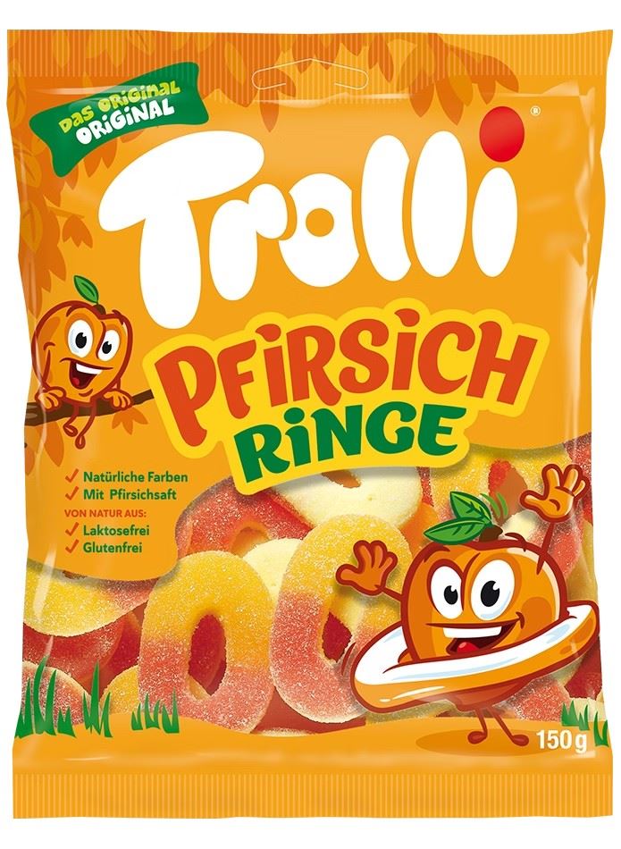 TROLLI Peach Rings 150g 21 Pack D7 TROLLI Peach Rings 150g 21 Pack D7