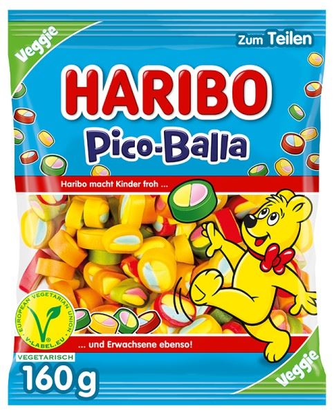 HARIBO Pico-Balla Vegan 160g (22 pack) - R83