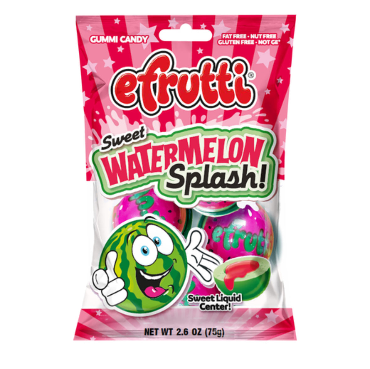 eFrutti Sweet & Sour Watermelon Splash bag 74g (12 pack) -X35-X30