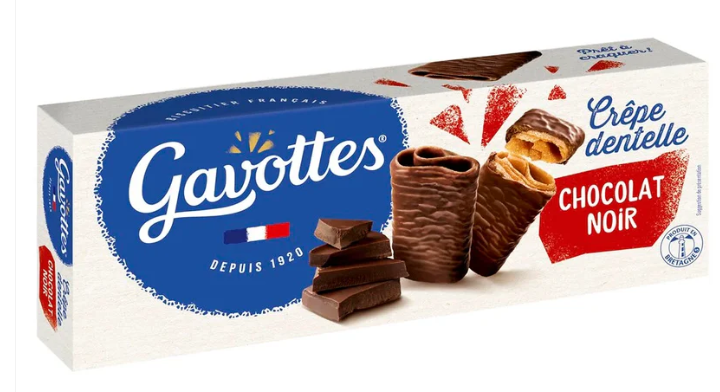 GAVOTTE Crêpe Dentelle Chocolat noir 90g (18 Pack) - Sol15