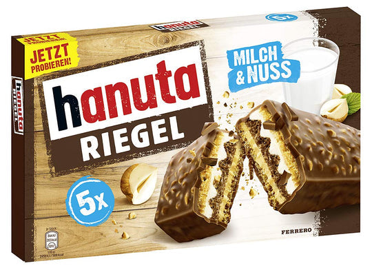 Ferrero Hanuta Riegel 172.5 g 5 Units (16 Pack)