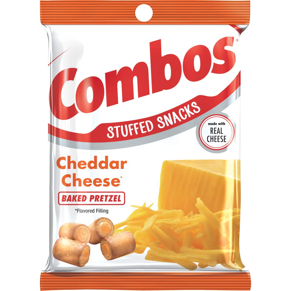 Combos Filled Snacks Cheddar Pretzel 179 g (12 Pack) - X43
