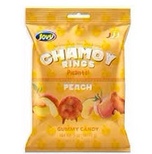 Jovy Chamoy Gummy Peach Rings 141.74g (8 Packs) - WSol