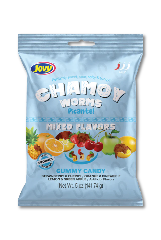 Jovy Chamoy Gummy Worms 141.74g (8 Packs) - WSol