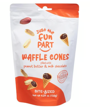 JUST THE FUN PART Peanut Butter & Milk Chocolate 120g (6 pack) - J20