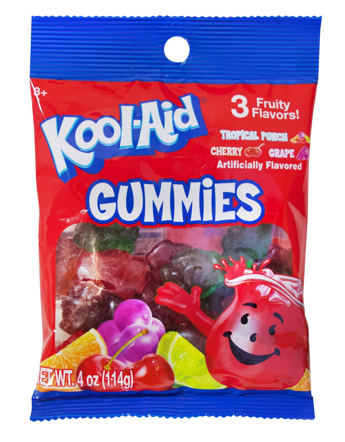 Kool-Aid Gummy 3 flavors Bag 114g (12 Pack) V64