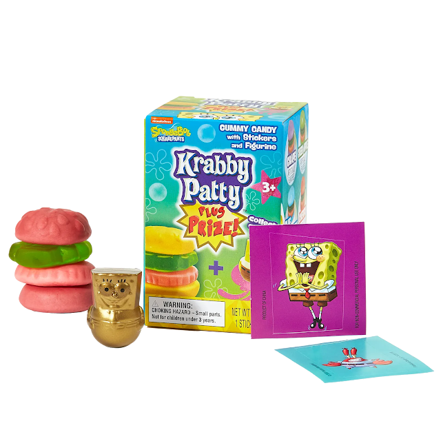 Frankford Spongebob Squarepants  Krabby Patty Plus Prize 28g (8 Pack) - V43