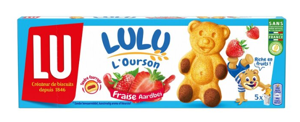 Lu l'Ourson Gâteaux fraise 150g (20 pack) -