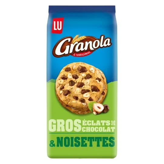Lu Granola Cookies aux gros éclats de Chocolat & Noisettes 184g (10 pack) - X10