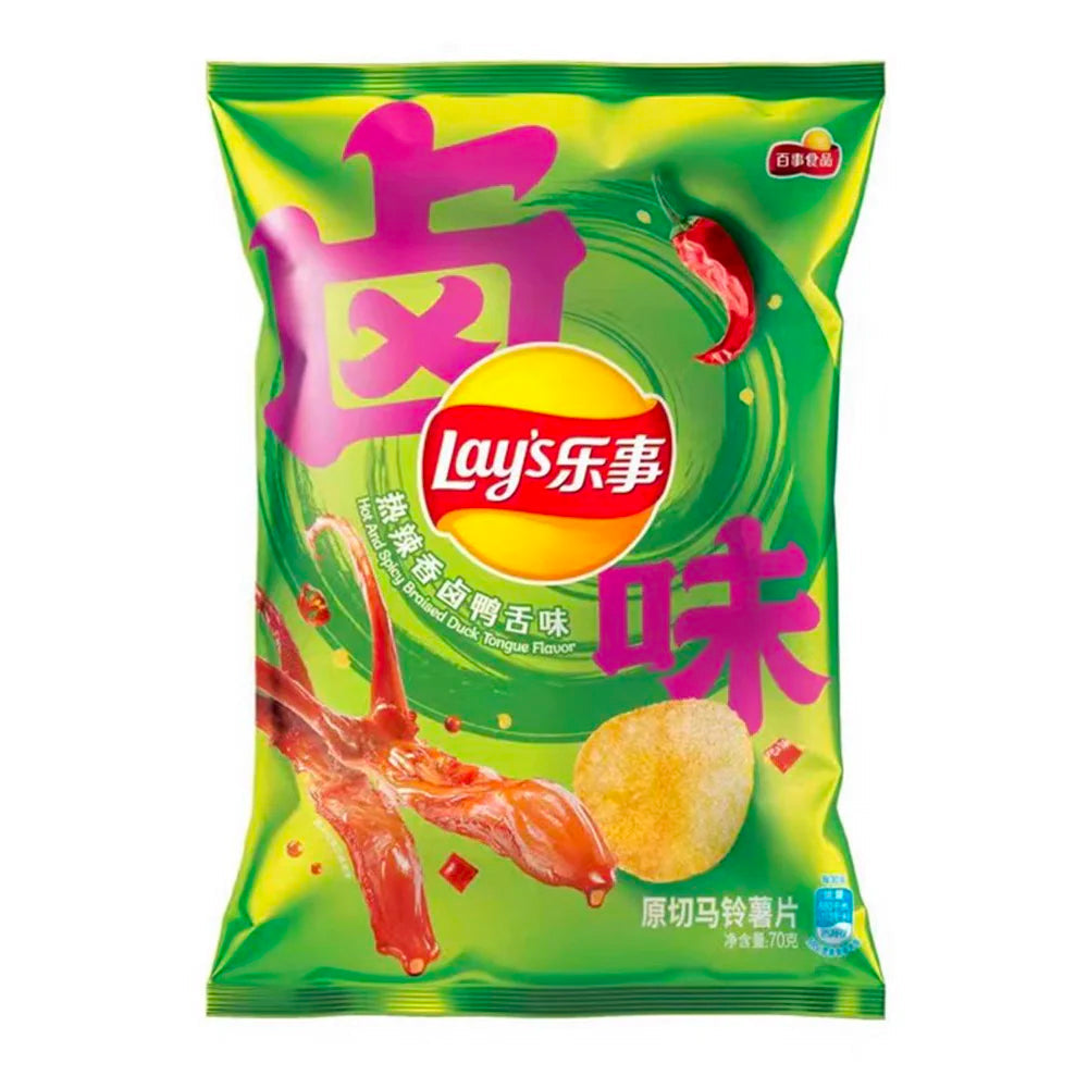Lays Spicy Braised Duck Tongue Flavor	70g (22 pack) W44 -W45- W47