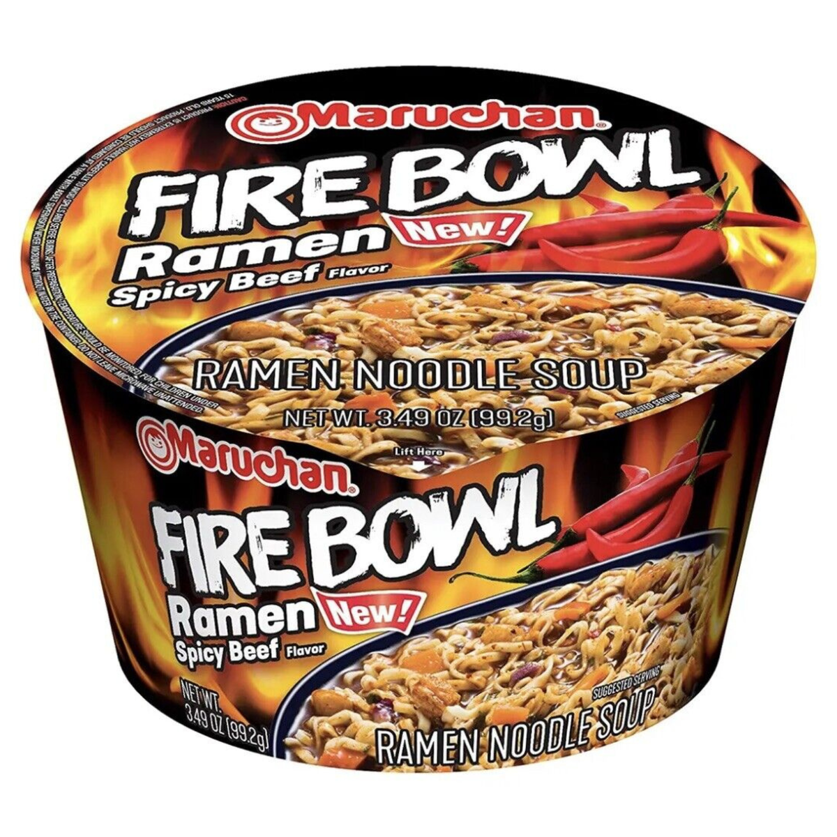 Maruchan Bowl Fire Bowl Spicy Beef 99.2g (6 pack) -Z2 -Z7