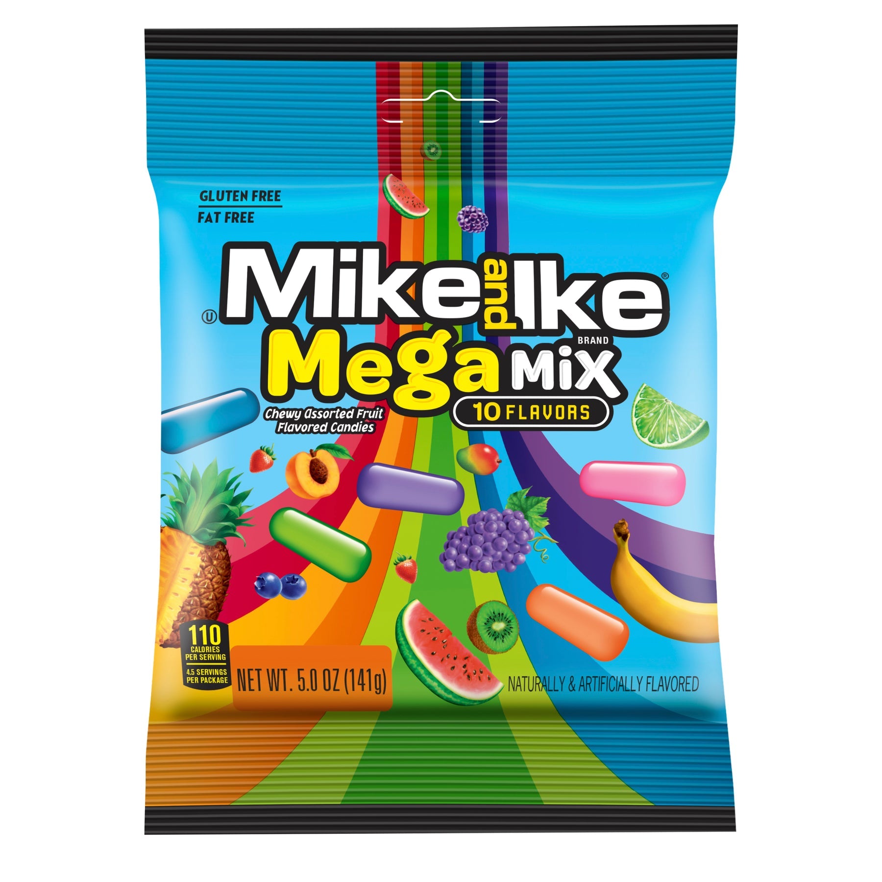 MIKE & IKE Mega Mix Peg bag 141 g (12 Pack) - B55