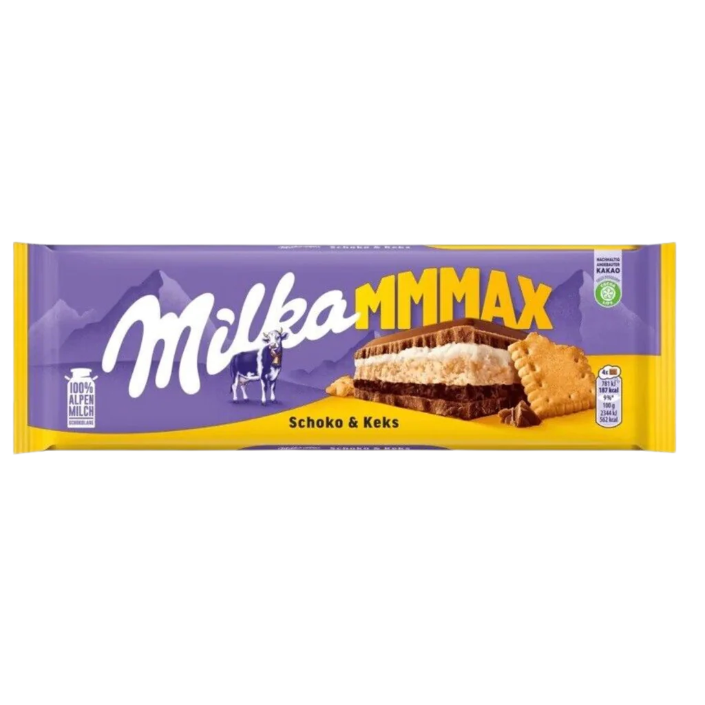 Barre de chocolat Milka Oreo Sandwich 92 g (lot de 16)