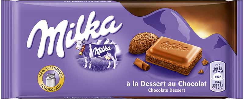Milka Dessert chocolate Bar 100g (22 Pack) -A6.