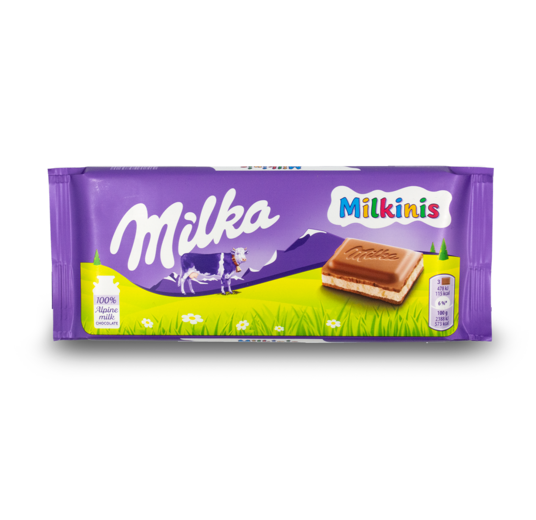 Milka Milkinis Bar 100g (22 Pack) -L12.