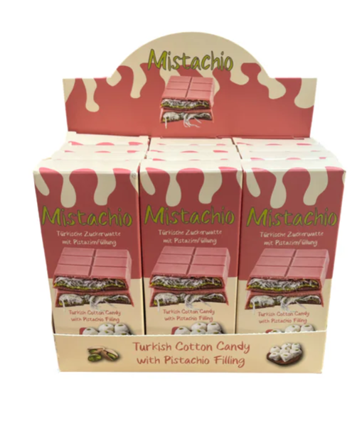 Mistachio Angel Hair - Dubai Ruby Chocolate and Cotton Candy 80g  (12 pack) - A6