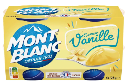 Mont Blanc Vanille 4 x 125g (12 pack) -