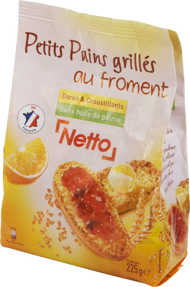 Netto Petits Pains Grillés au Froment 225g (16 pack)