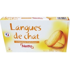 Netto Langues de Chat 200g (12 pack) - X03