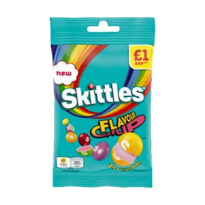 SKITTLES Flavour Flip Pouch 109g (14 pack)