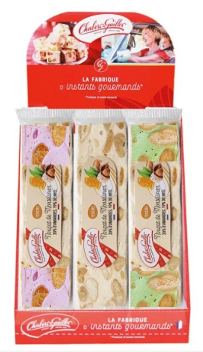 CHABERT & GUILLOT - Nougat de Montélimar 3 saveurs 100g (33 pack) - Z38