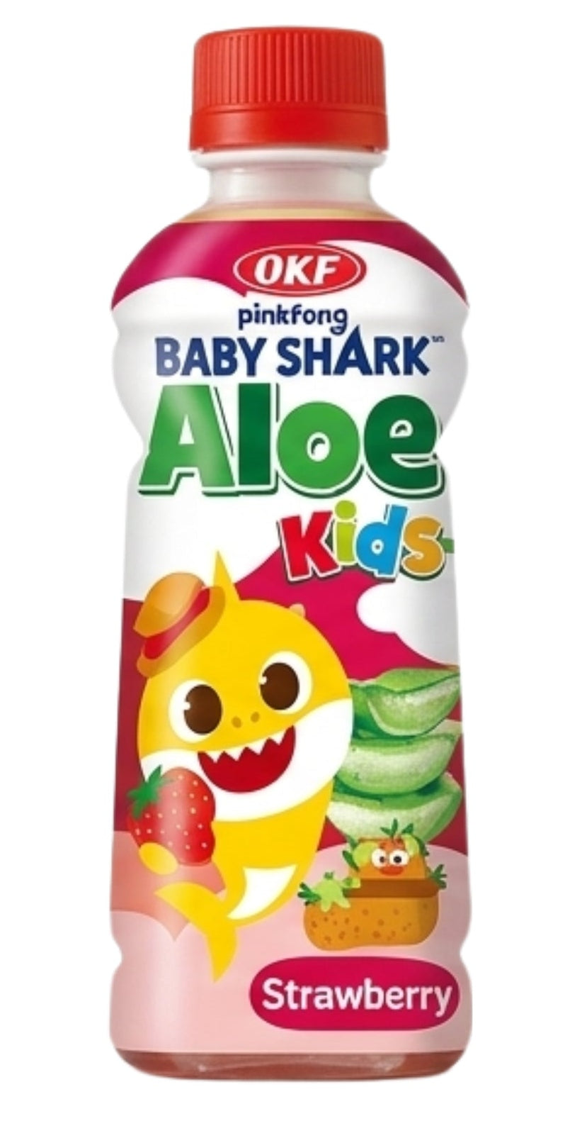 OKF Baby Shark Aloe Strawberry 240ml (24 pack) - E1