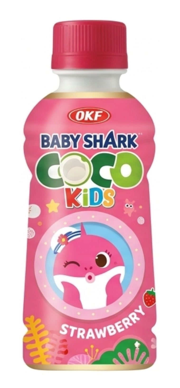 OKF Baby Shark Coco Strawberry 240ml (24 pack) - Sol