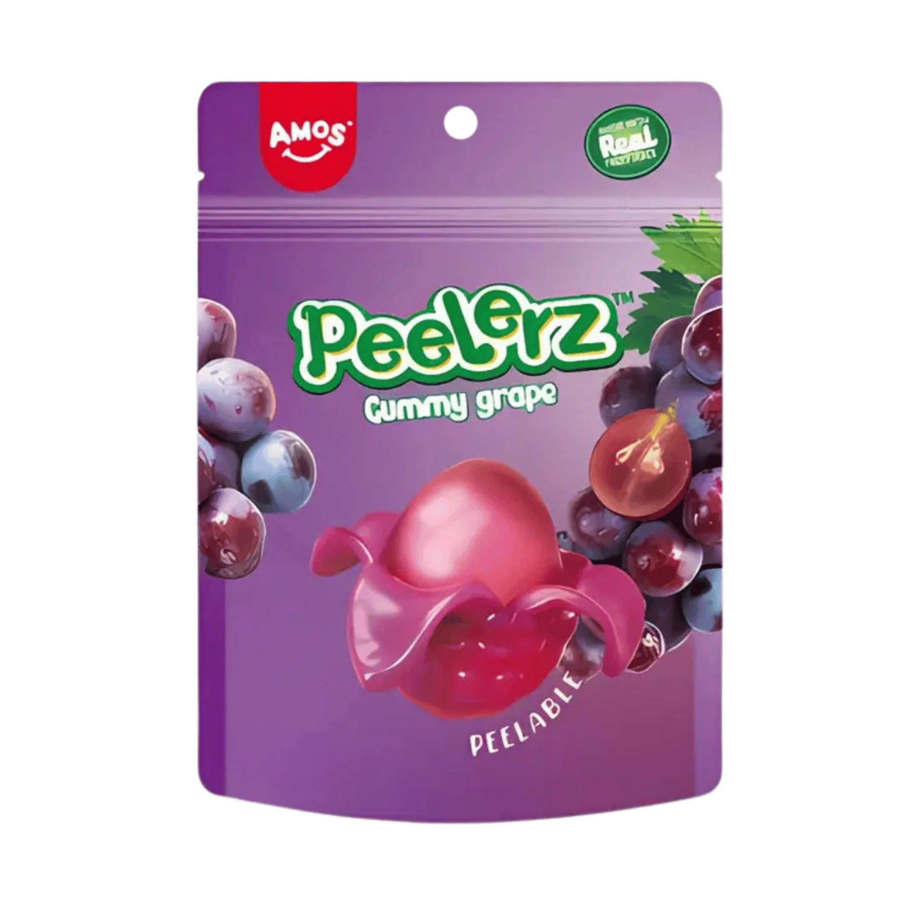 Amos Peelerz Gummy Grape 85g (24 pack) - WSol