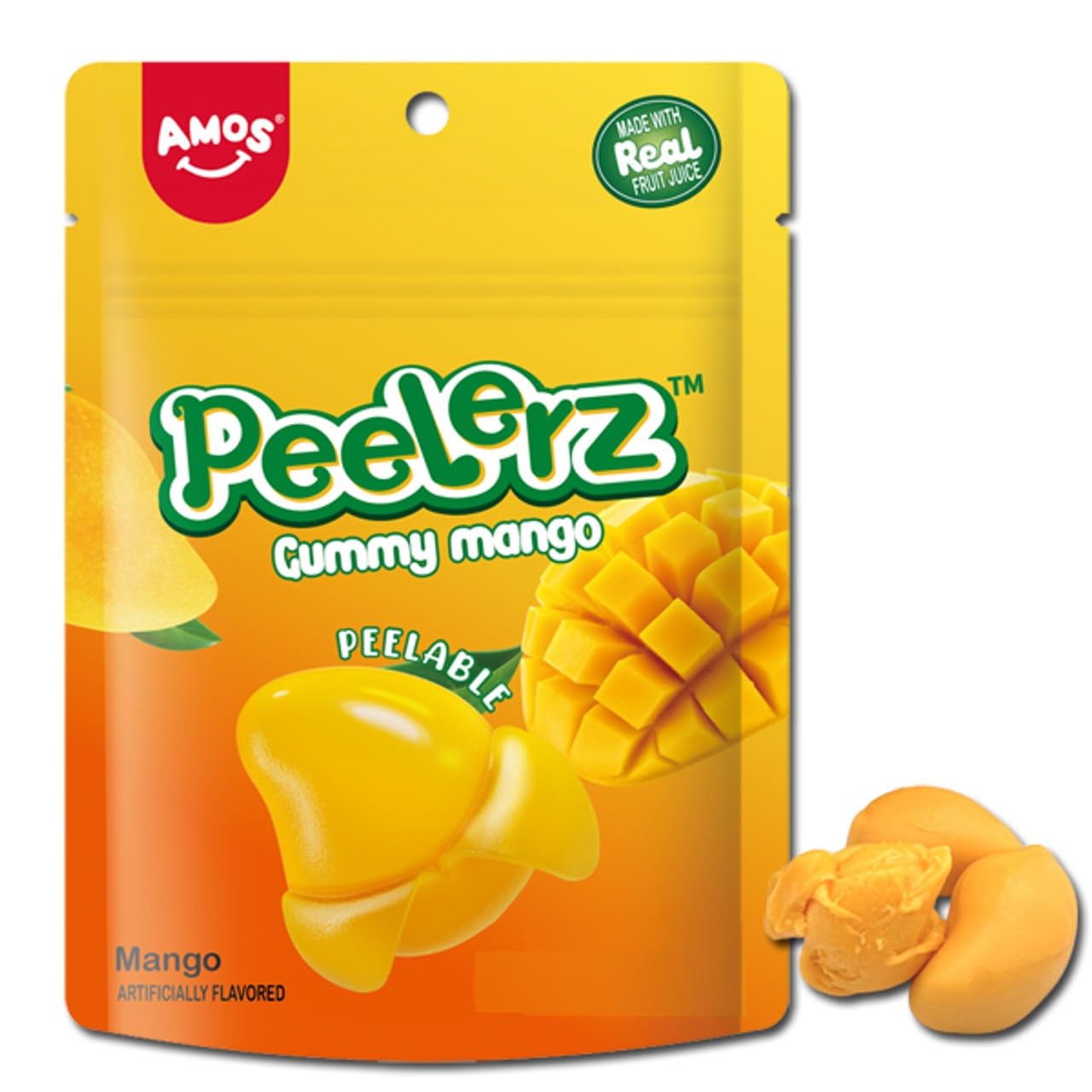 Amos Peelerz Gummy Mango 85g (24 pack) - WSol