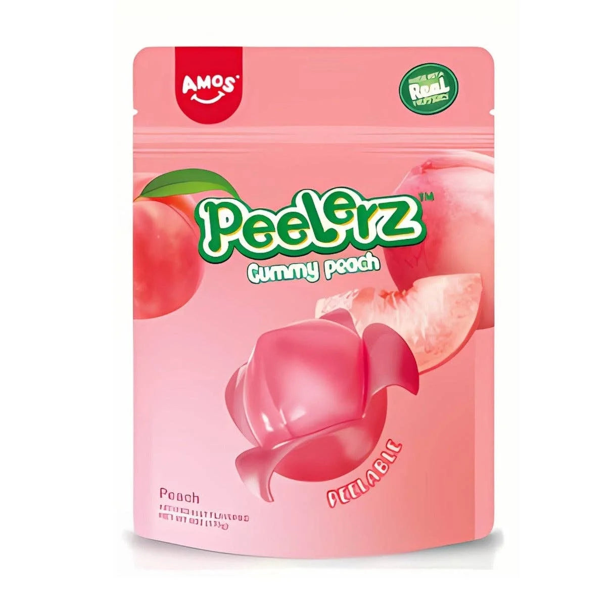 Amos Peelerz Gummy Peach 85g (24 pack)