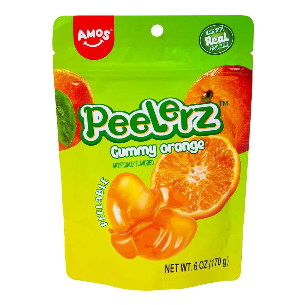 Amos Peelerz Gummy Orange 170g (12 pack) - WSol