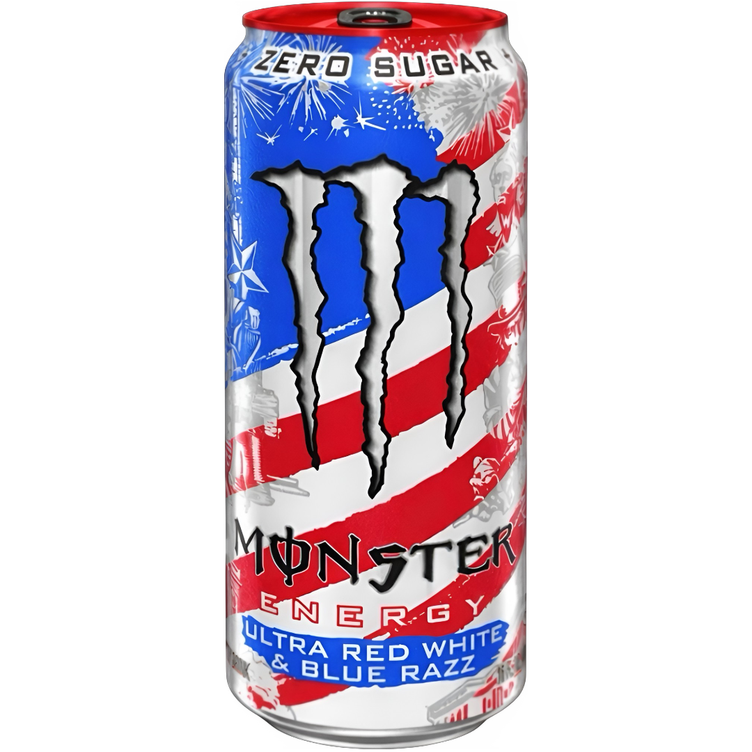 MONSTER Ultra Red White and Blue Raspberry 473ml (24 pack)