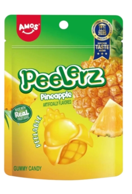 Amos Peelerz Gummy Pinapple 85g (24 pack) - H2