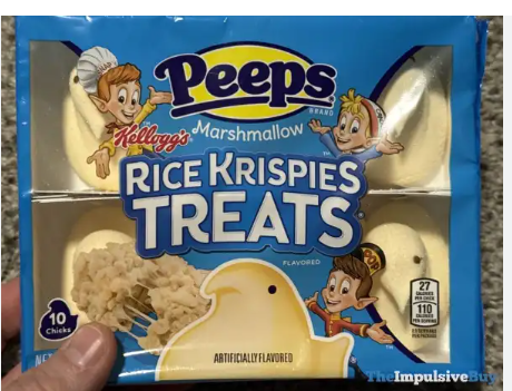 Display 3 flavours Peeps Easter Edition Marshmallow Dr Pepper/Rice Krispies Treats/Cotton Candy  -  3x24x10 Chicks 85g (72 pack)