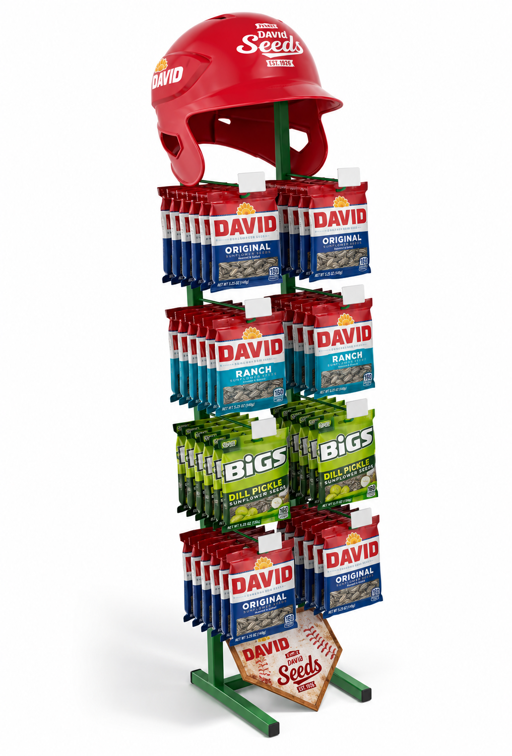 David & BIGS Sunflower Mix Baseball Rack 152g (72 pack)