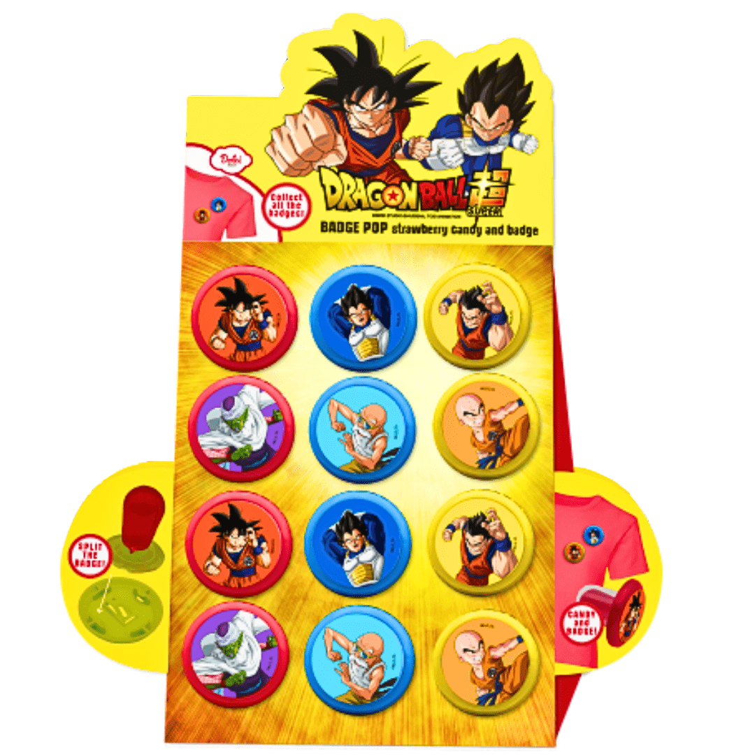 DRAGON BALL Badge et Bonbon 15g (12 pack) - H49