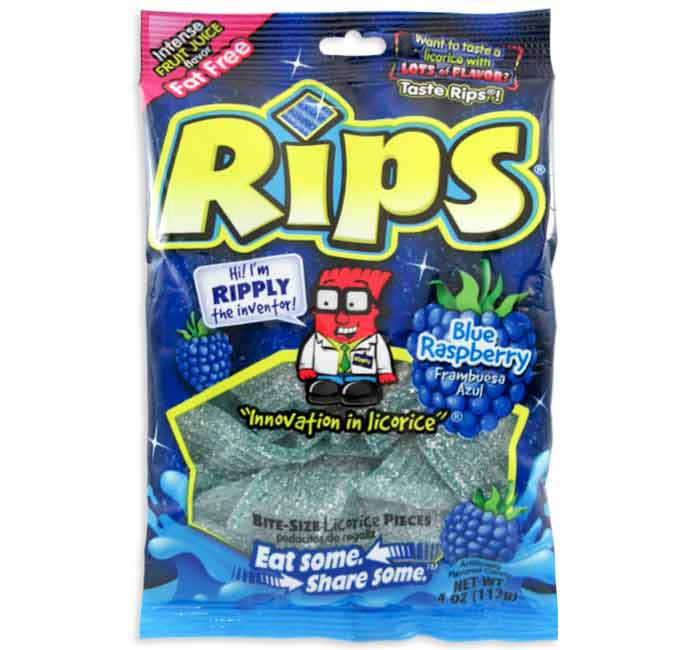 Rips Bites Blue Raspberry 113g (12 pack) - H90