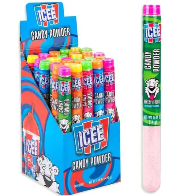 Icee Sour Tubes Powder Candy 14g (30 Pack) -D8