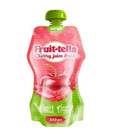 Fruit-Tella Cherry Juice Drink 330ml (18 pack)