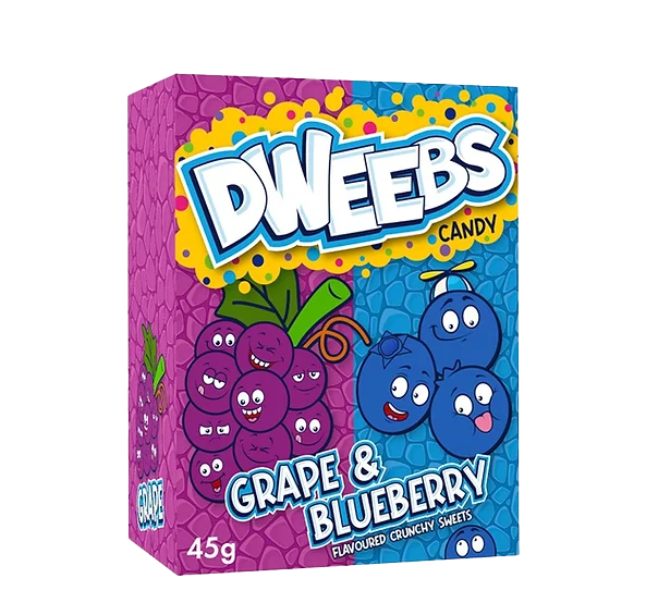 Dweebs Grape and Blueberry 45g (24 pack) B72