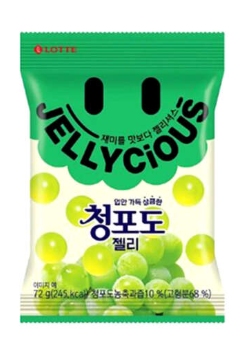Jellycious Green Grape Jelly 72g (32 pack)-
