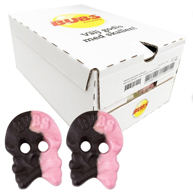 Bubs Raspberry & Licorice Skull 2.8kg (Bulk) - Vegan